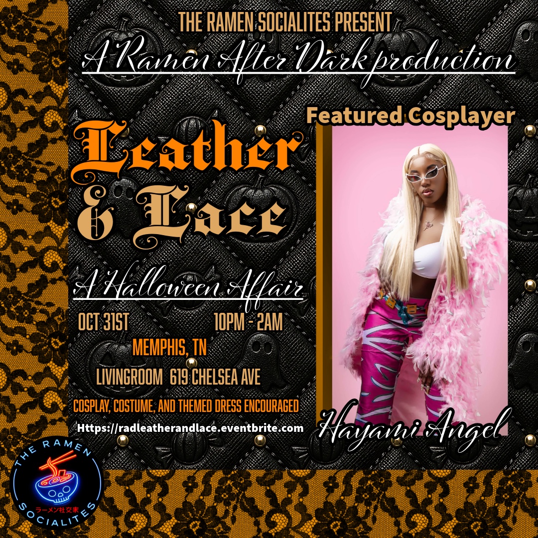 Featured cosplayer Hayami Angel, Leather and Lace
