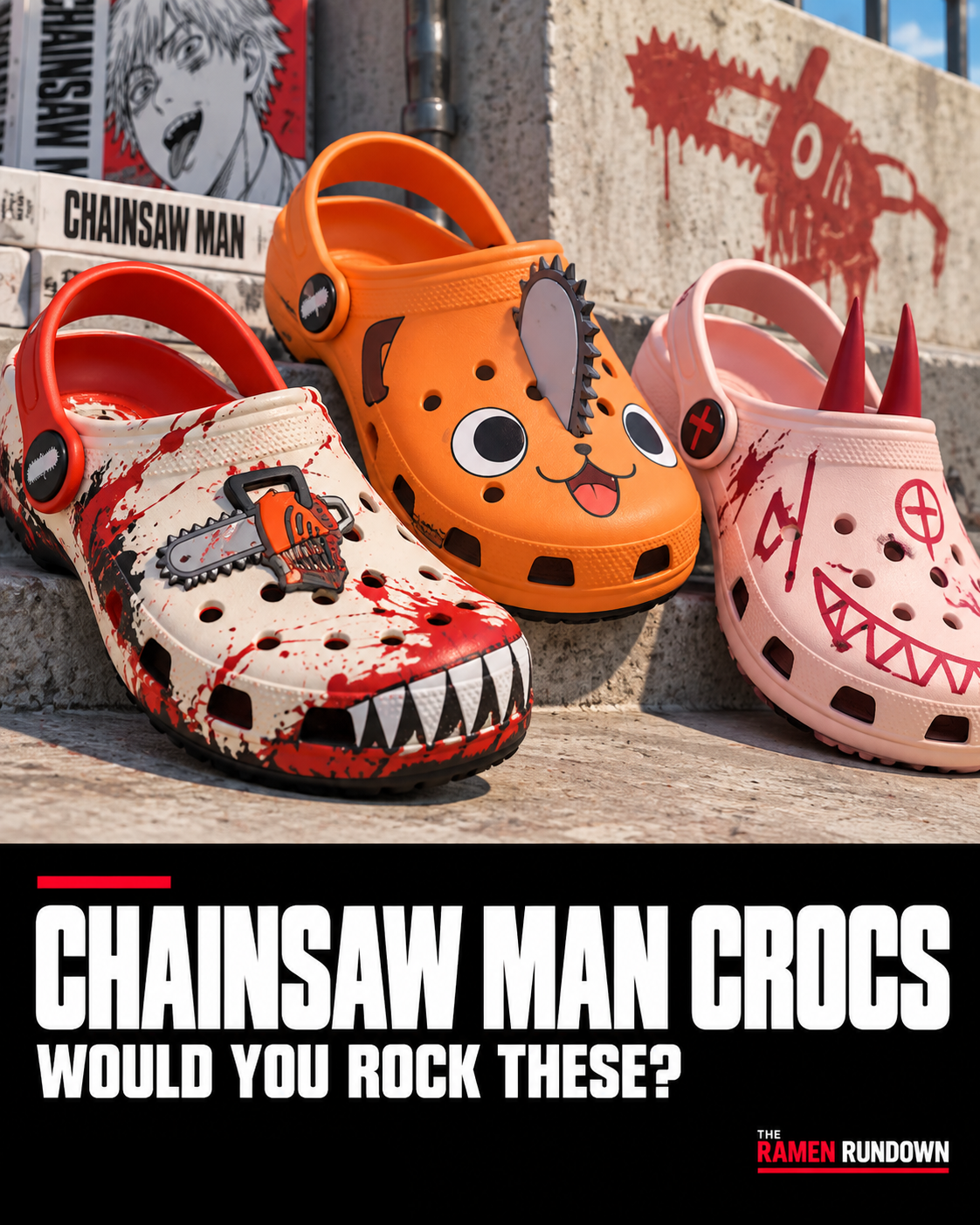 Chainsaw Man Crocs: Would You Wear Them? flyer