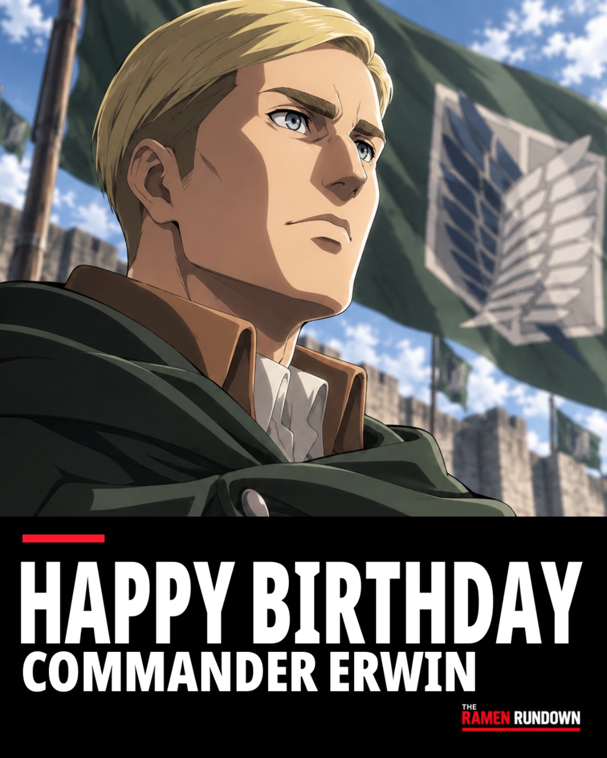 Happy Birthday, Commander Erwin flyer