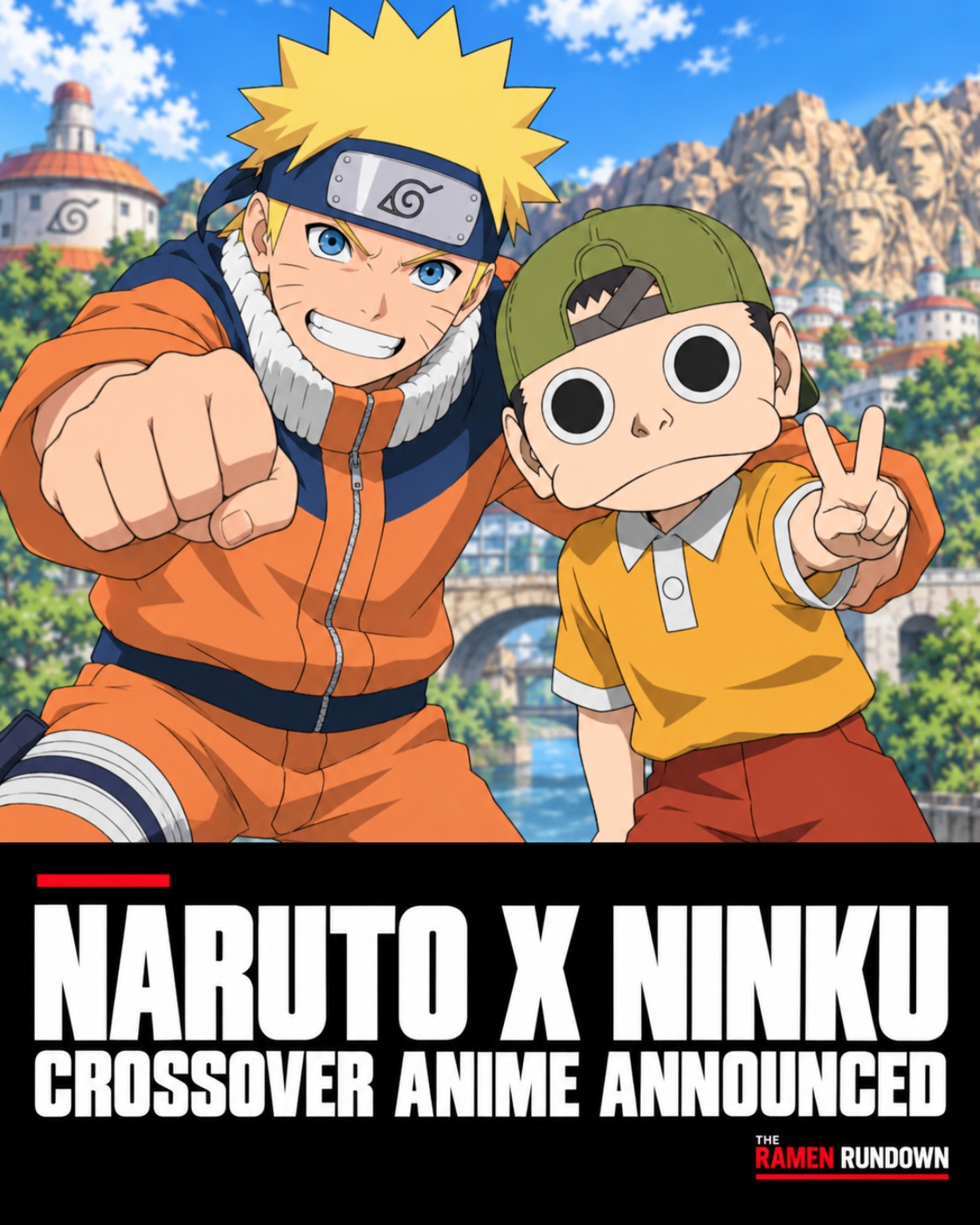 Naruto × NINKŪ Crossover Anime Announced flyer